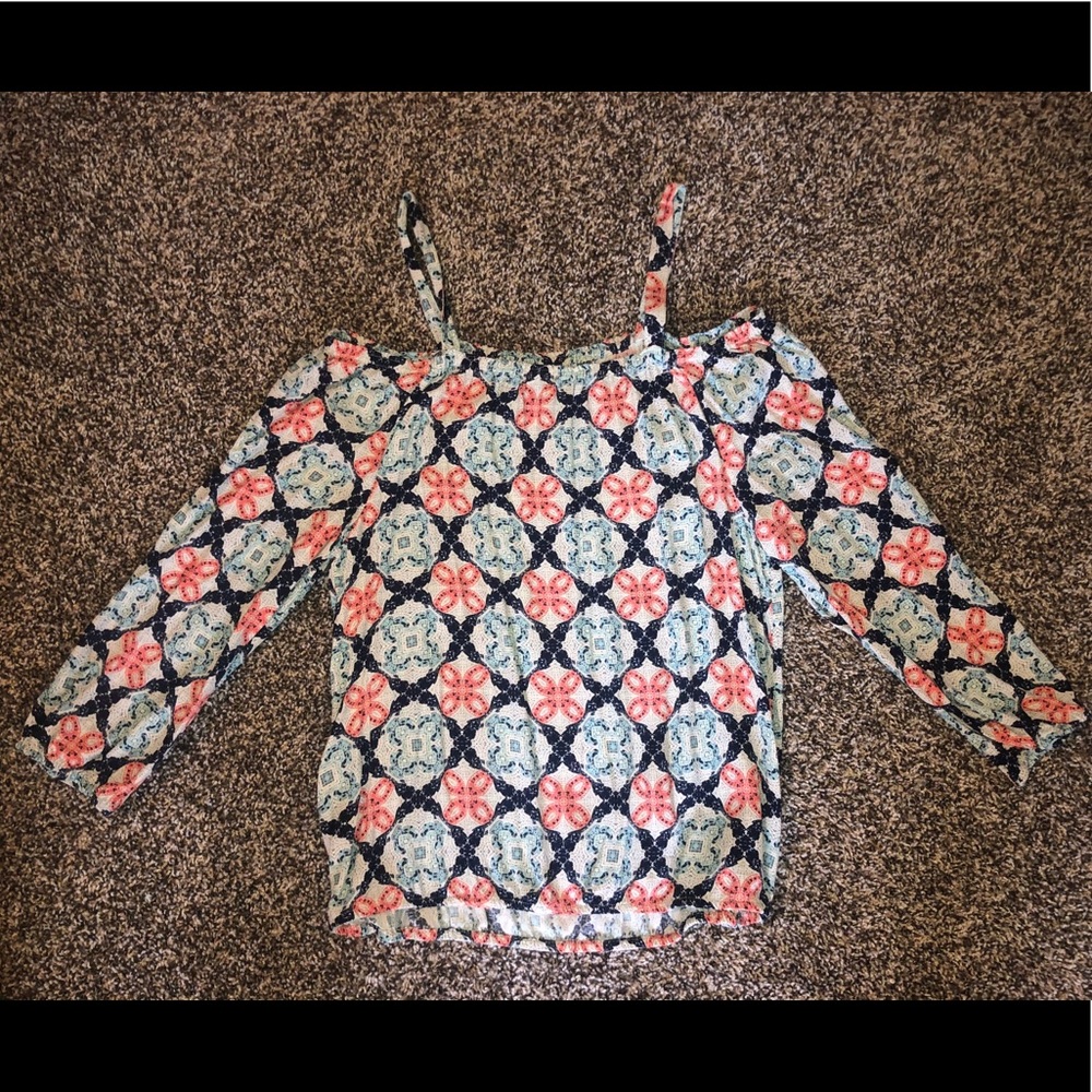 Sanctuary off the shoulder long sleeve top